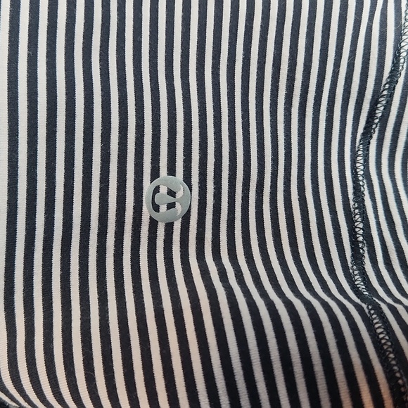 Lululemon Sunset Salutation Long SleeveMini Pop Stripe Black Mink Berry - Picture 10 of 10